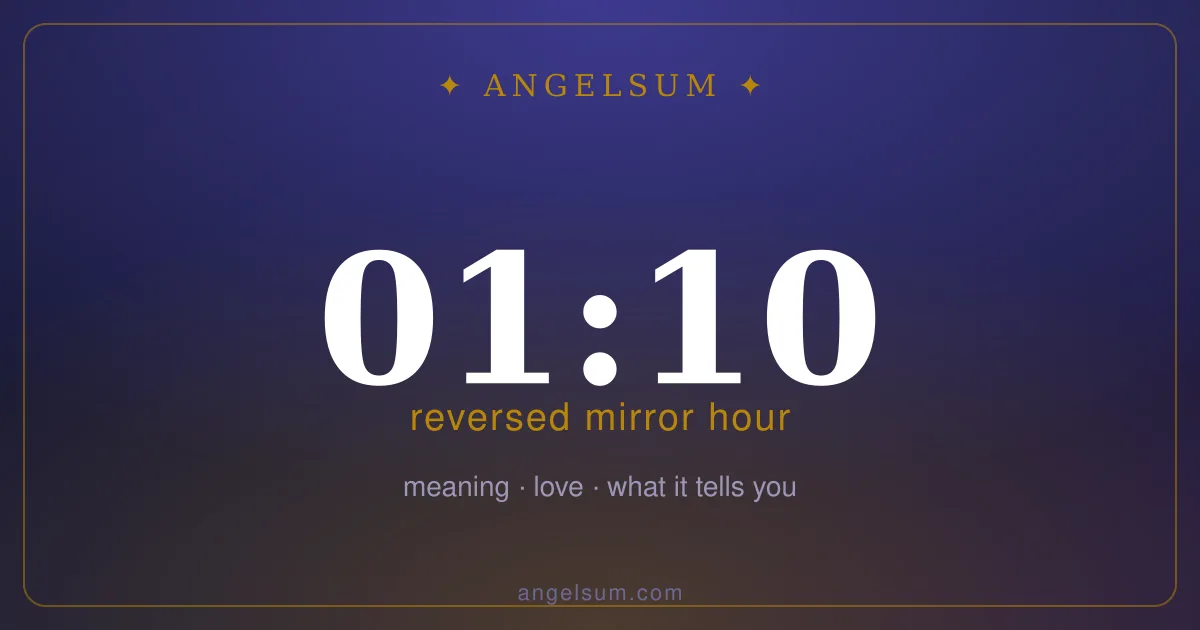 01:10 on the clock — mirror hour meaning