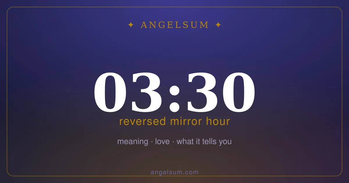 03:30 on the clock — mirror hour meaning