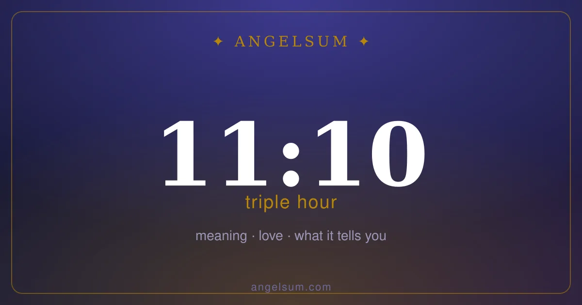 11:10 on the clock — mirror hour meaning