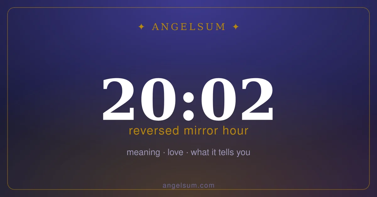 20:02 on the clock — mirror hour meaning