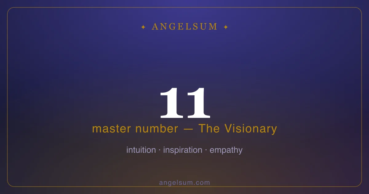 Life path number 11 in numerology — The Visionary